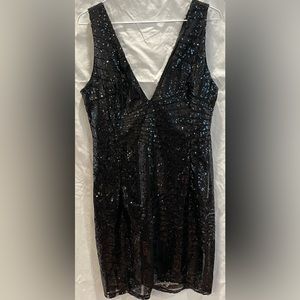 Black Sequin Dress